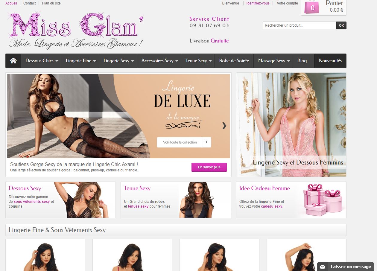 site de vente de lingerie